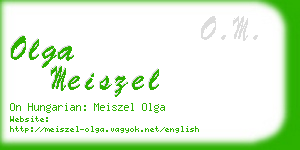 olga meiszel business card